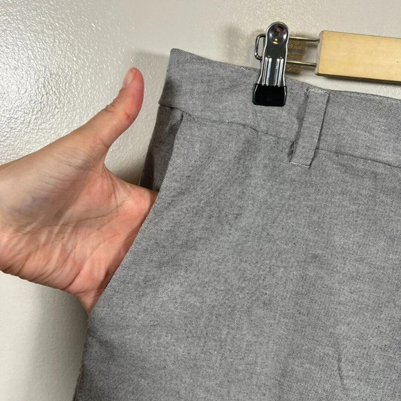 Lululemon Commission Short Mens Size 33 Relaxed Qwick Oxford 11" Gray Flat Front - Picture 5 of 9